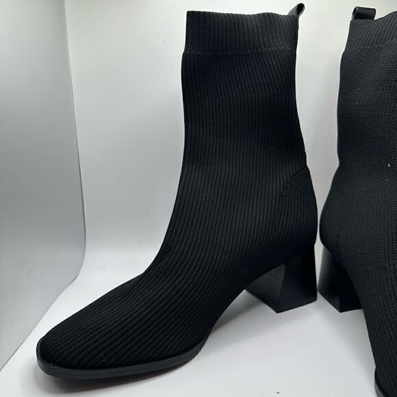 CUSHIONAIRE Women's Stretch boot +Memory Foam 8.5 BLACK - Picture 7 of 7